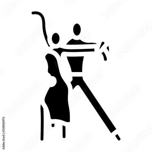 Salsa Dance Vector Glyph Icon Design