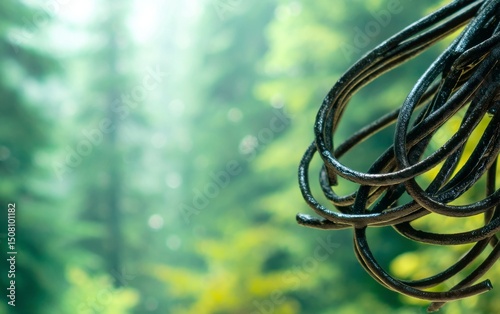 Nature Background with Cables