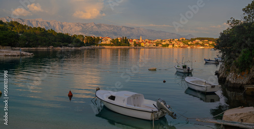 Fototapeta Naklejka Na Ścianę i Meble -  Sumartin is a picturesque village located in one of the bays of the island of Brač