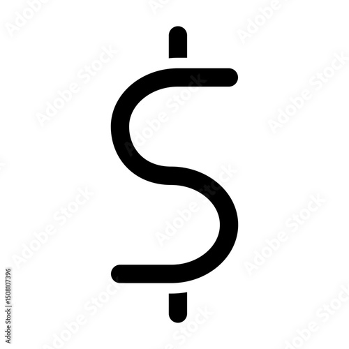 Dollar Sign Vector Glyph Icon Design