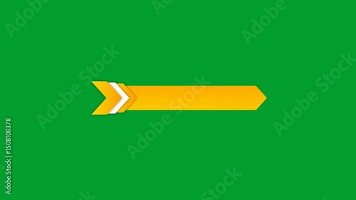 Editable Lower Third Animation on green background – Add Your Text Here. Full HD. 4K