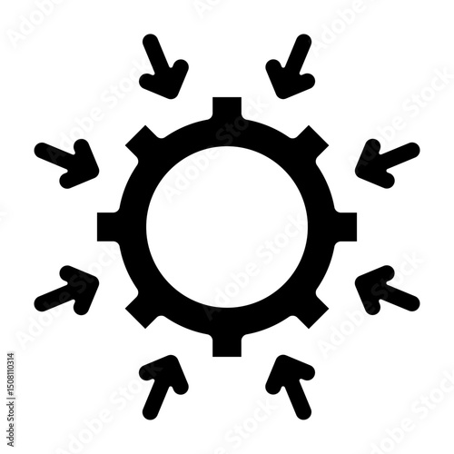 Integration Vector Glyph Icon Design