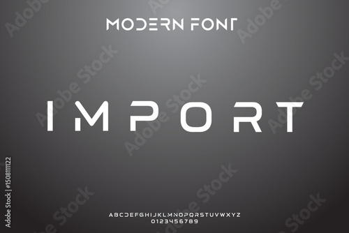Creative modern technology alphabet fonts. Abstract typography urban sport, techno , fashion, digital, future creative logo font. vector illustration