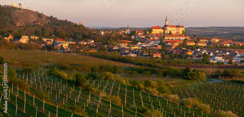 Mikulov - a baroque gem in the Czech Republic.A beautiful town surrounded by vineyards.