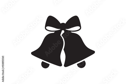 christmas bell isolated on white background