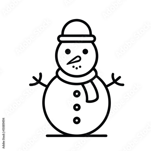 snowman with hat