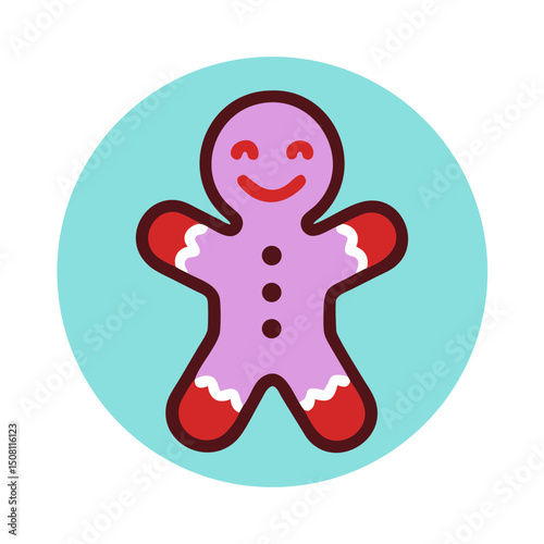 Stylized gingerbread man  gingerman 