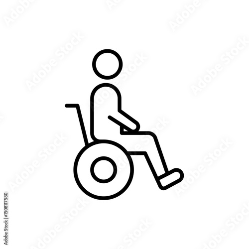 Man on wheelchair icon
