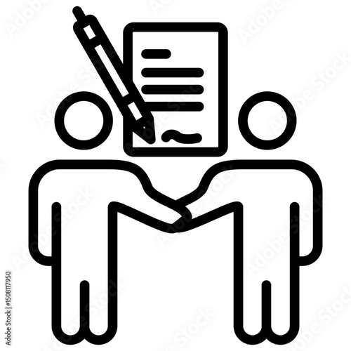 Negotiation Contract Icon