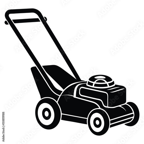 lawn mower vinyl ready vector illustration