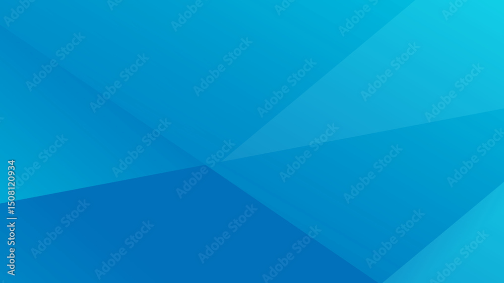 Obraz premium Abstract blue background with triangular patterns and smooth gradient waves