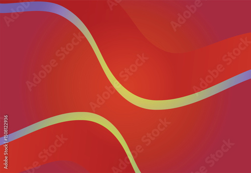 Abstract red background  with smooth shapes , the red background uses for advertising, book page, paintings, printing, mobile backgrounds, book, covers, screen savers, web page,