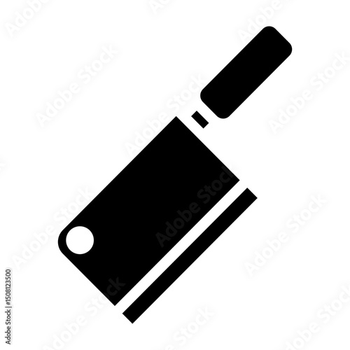 Cleaver Vector Glyph Icon Design