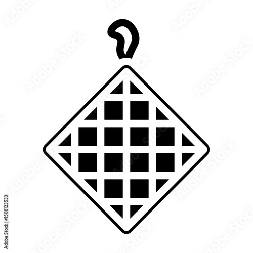 Pot Holder Vector Glyph Icon Design