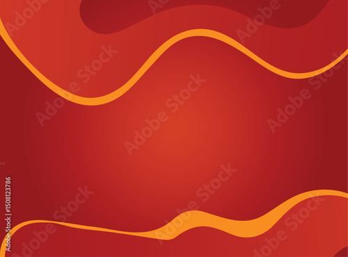 Abstract red background  with smooth shapes , the red background uses for advertising, book page, paintings, printing, mobile backgrounds, book, covers, screen savers, web page,