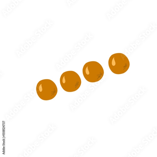 brown egg vector illustration