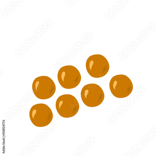 brown egg vector illustration