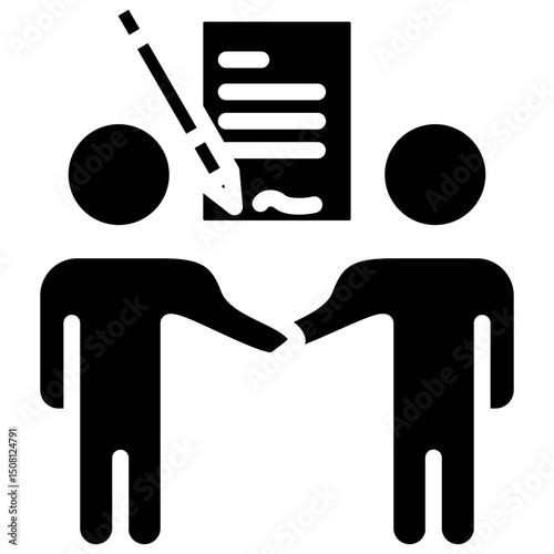 Negotiation Contract Icon