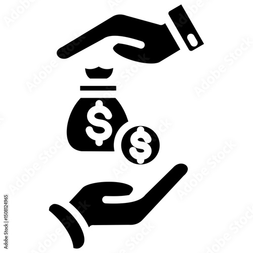 Giving Loan Icon