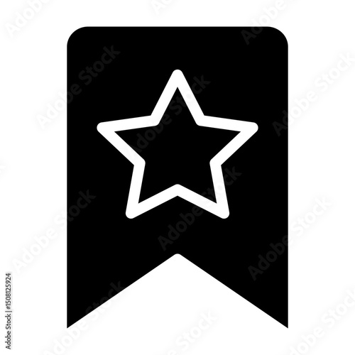Bookmark Vector Glyph Icon Design