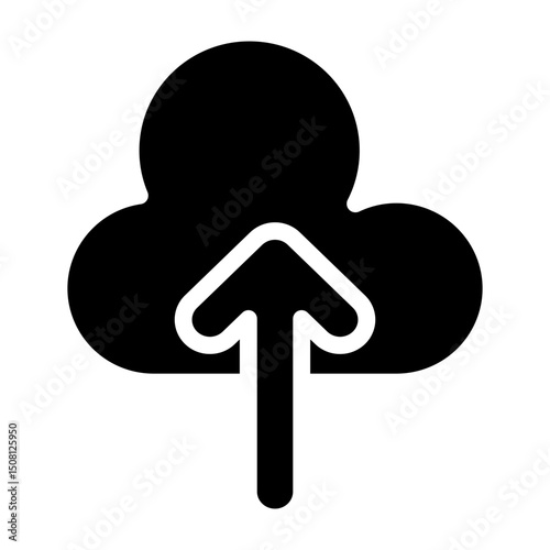 Upload Vector Glyph Icon Design
