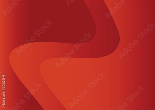 Abstract red background  with smooth shapes , the red background uses for advertising, book page, paintings, printing, mobile backgrounds, book, covers, screen savers, web page,