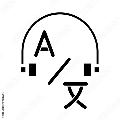 Interpreter Icon Vector Glyph Icon Design