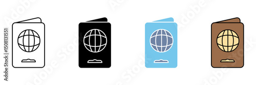 PASSPORT concept line icon. Simple element illustration.