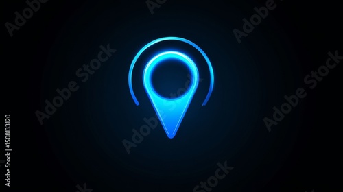 Free Download Map pointer icon: A symbol for locations, like a pin on a map, often used in GPS apps. Vector graphic.
 - GFXLoad