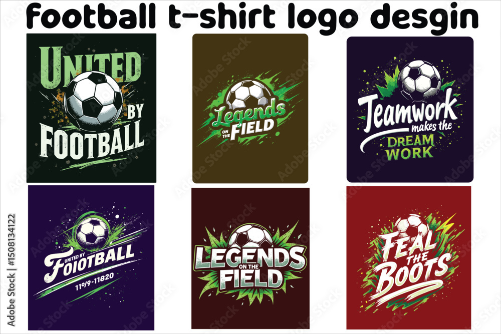 Obraz premium Kick Off Your Brand with Winning Football Logos