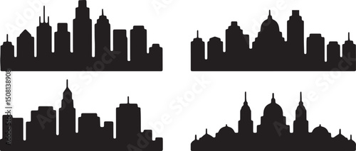 city skyline, urban silhouette, cityscape icon, skyscraper shadow, skyline outline, buildings silhouette, metro view, silhouette town, modern city, downtown icon, highrise outline,