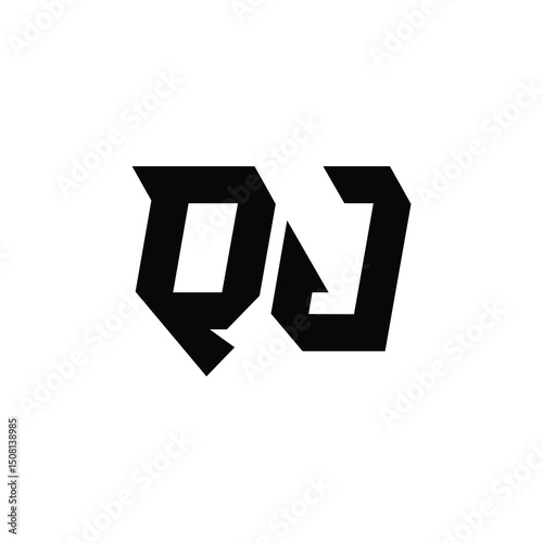 Free Download QJ monogram logo design letter text name symbol monochrome logotype alphabet character simple logo - GFXLoad