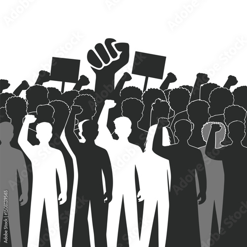 People Protest vector illustration design