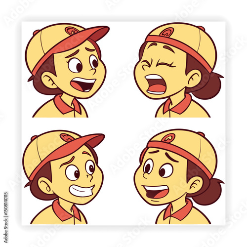 Emoji and Expression Doodle Set 