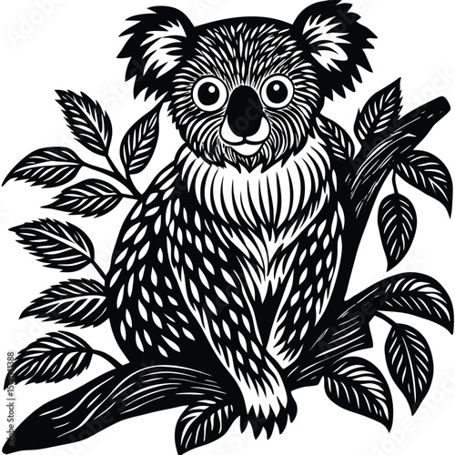 vector drawing of a lion
