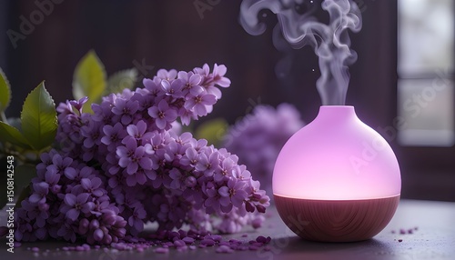 lilac flowers in vase