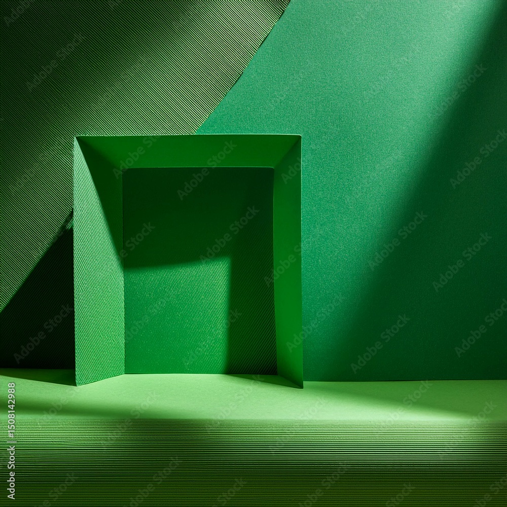 Fototapeta premium abstract background with green squares