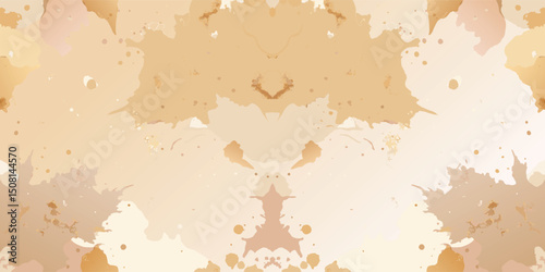 Background Vector abstract watercolor art. Old paper. Beige watercolor texture for cards, flyers, poster, wallpaper, banner, design, arts, printing and decoration. Stucco. Brushstrokes and splashes. 