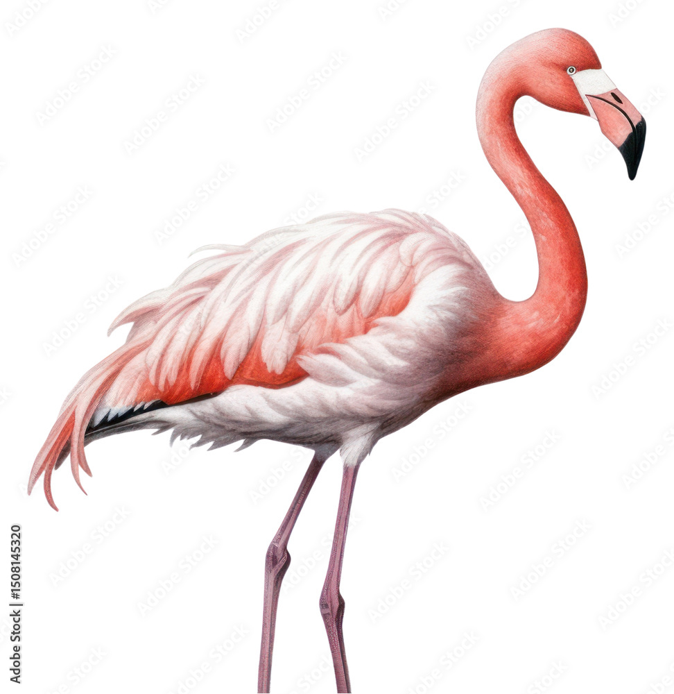 Fototapeta premium PNG Flamingo animal bird