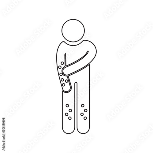 eczema line icon