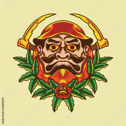 Japanese Daruma Illustration.eps
