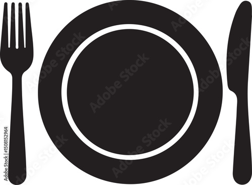 fork silhouette, spoon icon, knife shape, utensil vector, kitchen tool, dining icon, cutlery graphic, black cutlery, tableware design, meal utensil, flatware silhouette, silverware vector