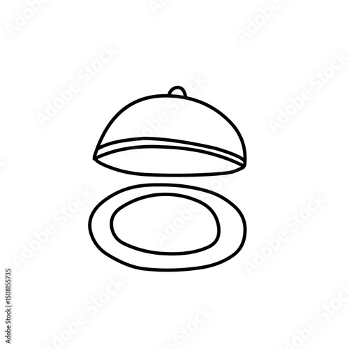 cloche line icon