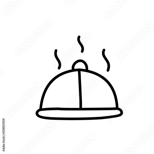 cloche line icon
