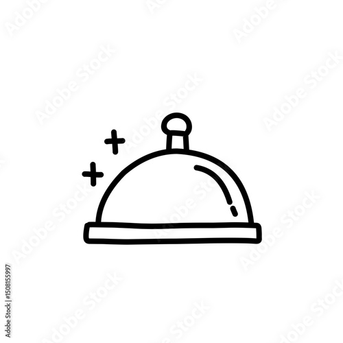 cloche line icon