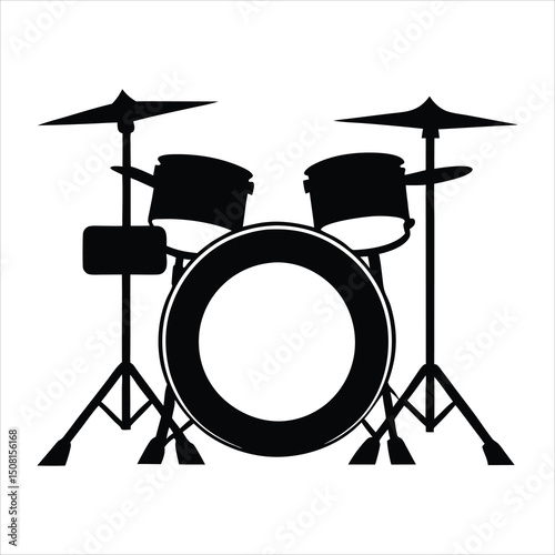 Simple Drum Set Icon
