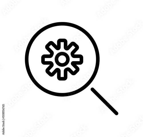 search settings vector icon