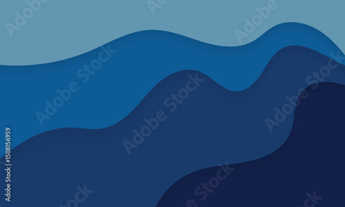 Oceanic Depths: An abstract design mimicking the depths of the ocean, rendered in varying shades of blue, evoking feelings of calm and serenity.
