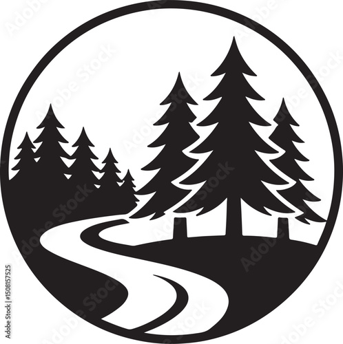 christmas trees set