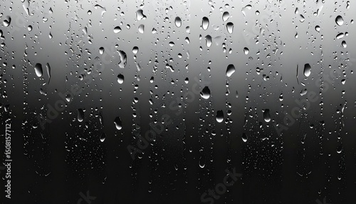 Gotas de Agua en Vidrio Esmerilado photo
